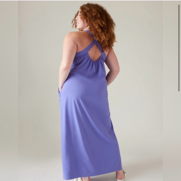 NWT Athleta Arrival Dress Size Extra Small XS Blue Athleisure - Picture 2 of 10